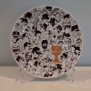 Vintage 1970's Porcelain "U Kalicha" Restaurant & Beerhall Czech Souvenir Plate